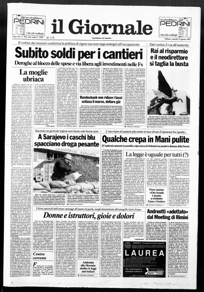 Il giornale : quotidiano del mattino